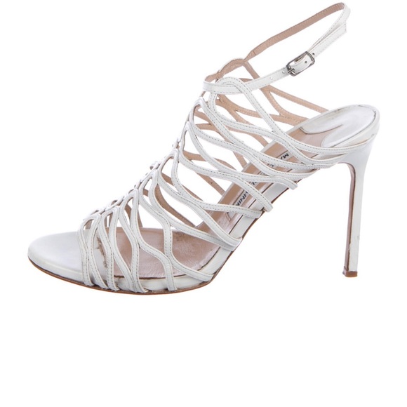 🤍Authentic Manolo Blahnik gladiator heels. Size 10🤍 - Picture 2 of 9